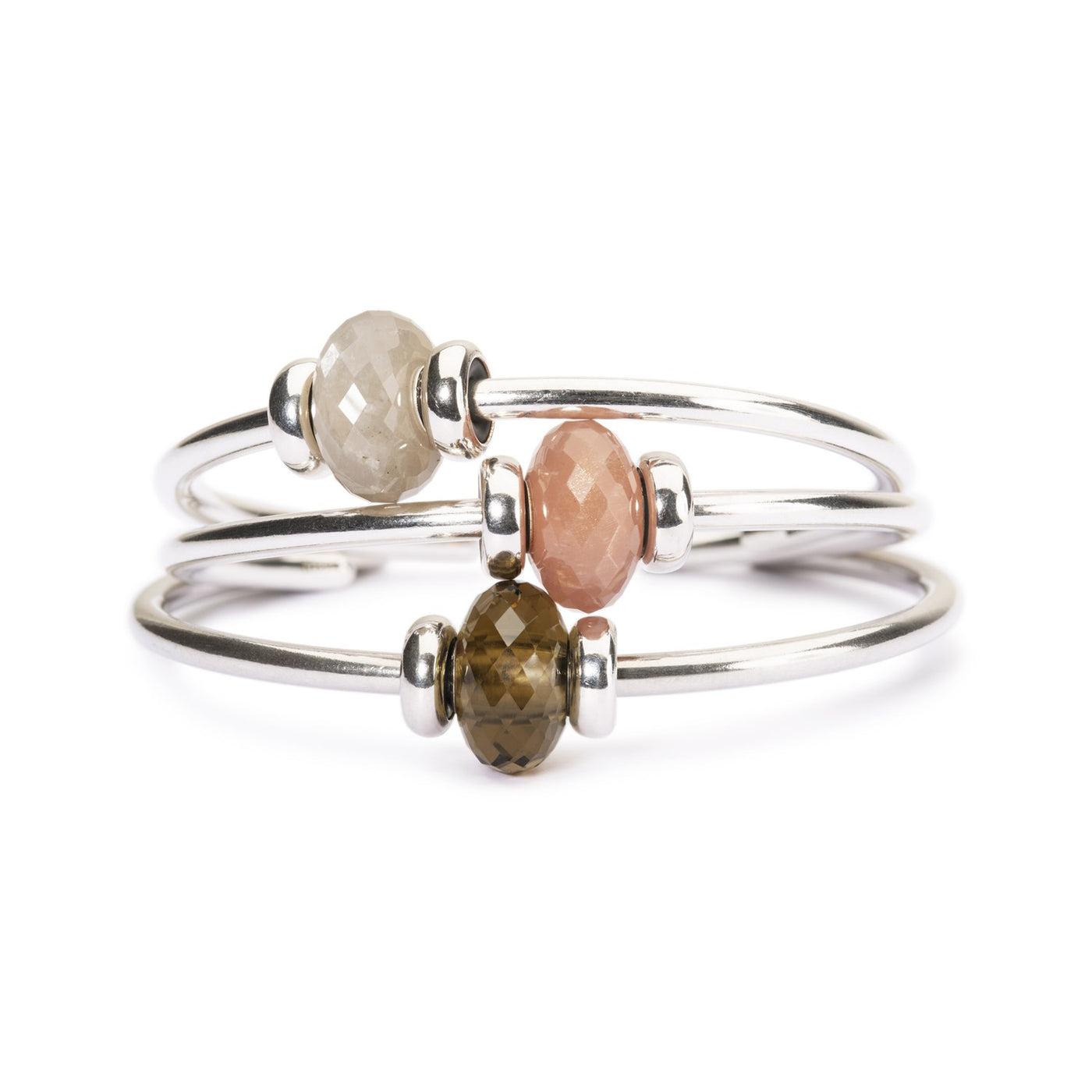 Gri Aytaşlı (Moonstone) Gümüş Bilezik