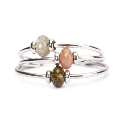 Gri Aytaşlı (Moonstone) Gümüş Bilezik