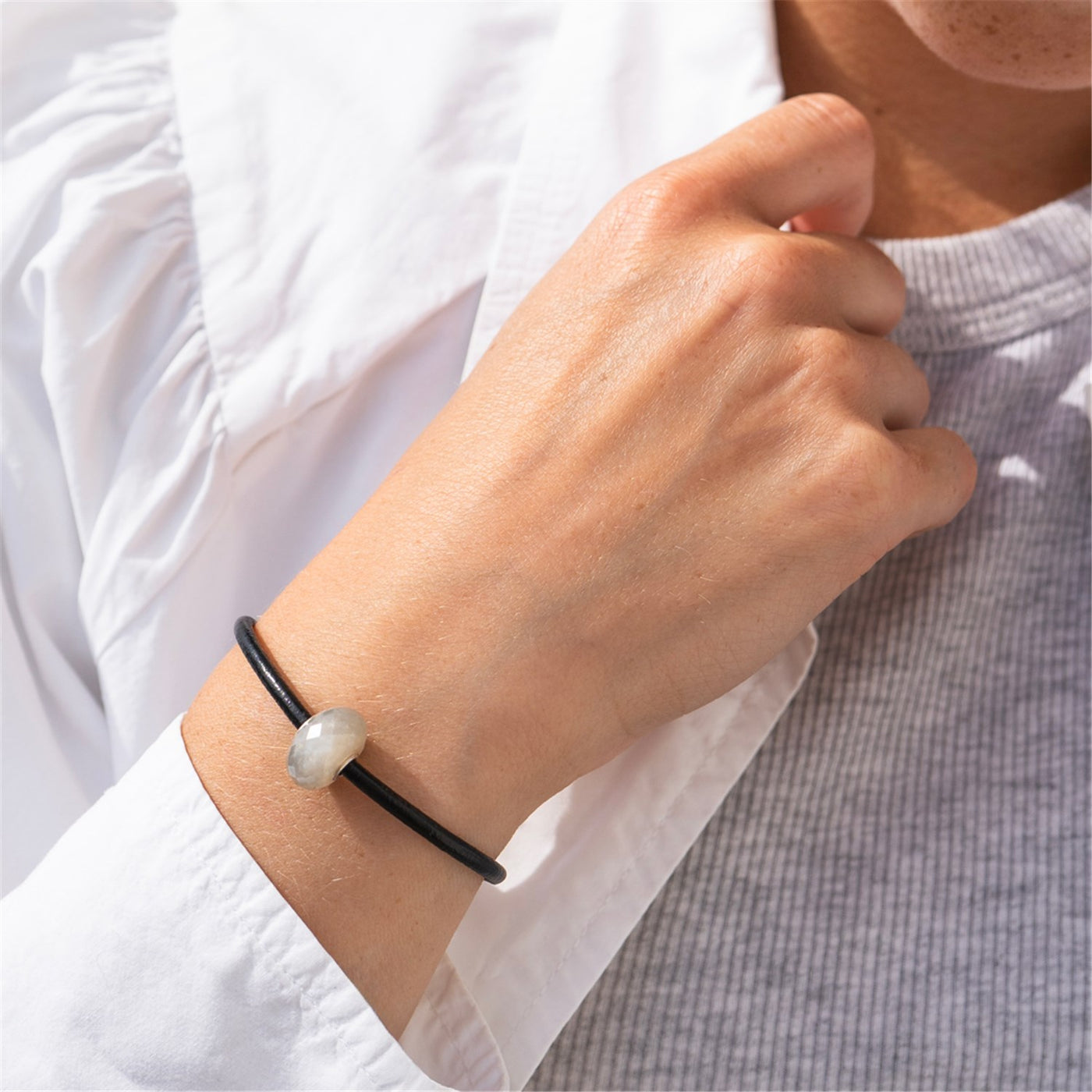 Grey Moonstone Bead TSTBE-20032