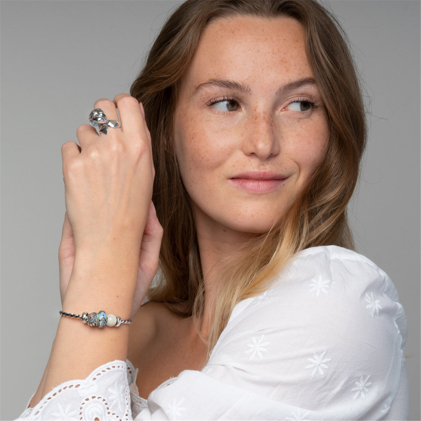 Gümüş Burgu Bilezik ve 2 Gümüş Ayraç