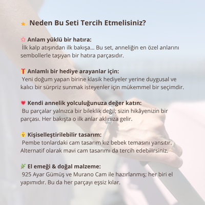 Adım Adım Seninle – Annelik Tasarım Seti